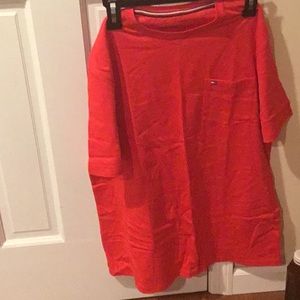 Red Tommy Hilfiger t shirt